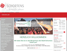 Tablet Screenshot of buergerhaus-schortens.de